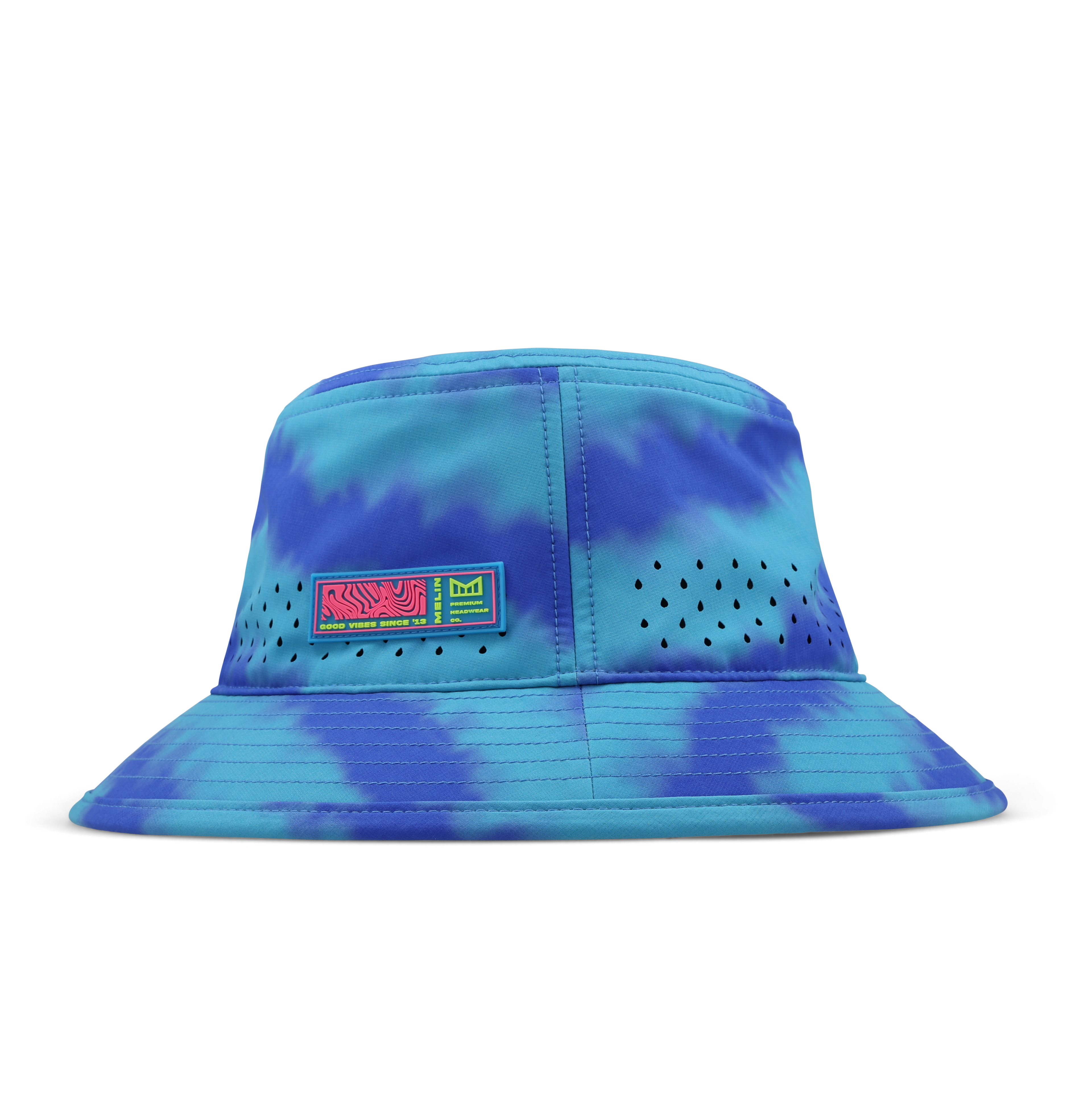 Caddy Neon Tie Dye Hydro - Electric Blue